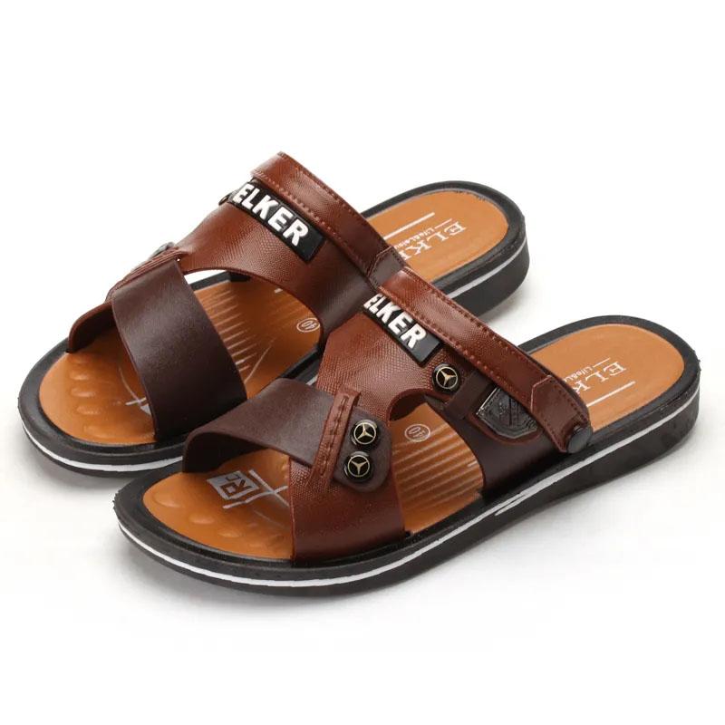 Summer Sandals Men's Slippers Trend Casual Non-slip Beach Sandals Breathable and Comfortable Dual-use Slippers Comfortable and Resistant