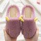 Cotton Slippers Boys and Girls Kids Cotton Slippers Non-slip Flat Shoes Big Children's Slippers Winter