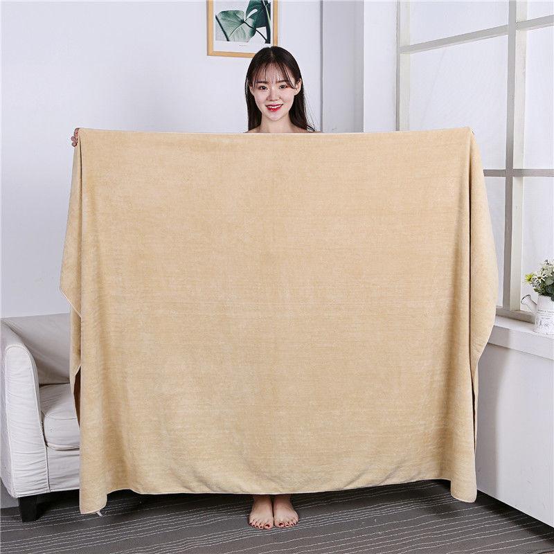 Large Towels Bath Towels Pure Cotton Adult Men and Women Household Towels Strong Absorbent Lint-free Thickened and Enlarged Bath Towels