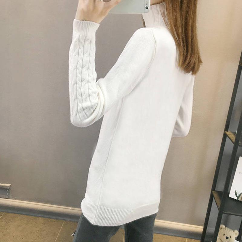 Women's Thick Warm Sweater Slim Slimming Trend Autumn and Winter Sweater Wild Turtleneck Sweater