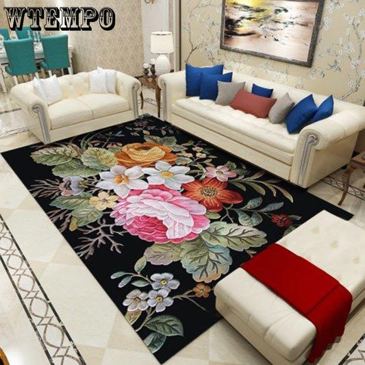 3D Carpets for Living Room Chinese Style Floor Rugs for Bedroom Study Mat Soft Carpet Kids Room Home