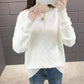 5 Colors Women Solid Color Skin-friendly Sweaters Turtleneck Rhombus Bottoming Knitwear