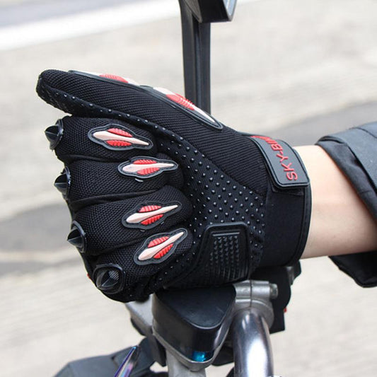 Motorcycle Racing Gloves Full-finger Cross-country Riding Motorcycle Bike Riding Rider Gloves Four Seasons To Wear