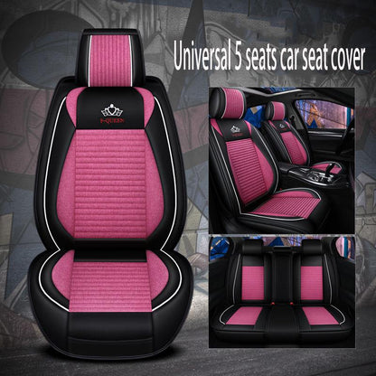 Car seat cover Waterproof Car Seat Cover Universal 5 set Auto Seat Cushion Leather 5 seats Universal