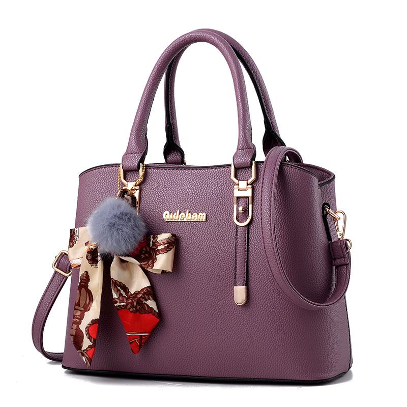 Trendy wild Patent leather bag Big capacity Woman bag European and American style Shoulder Handbag