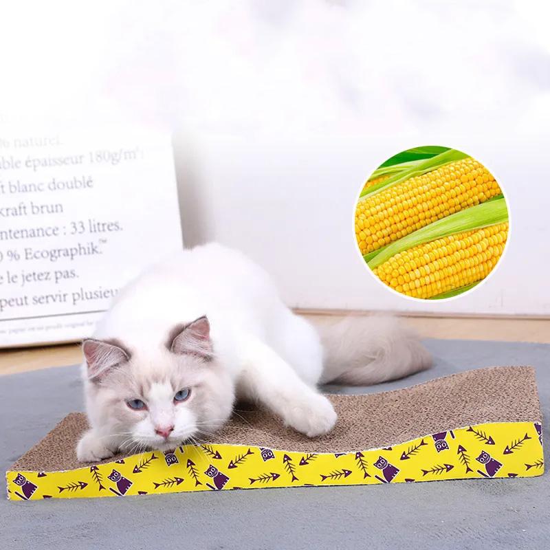 Cat Scratching Board Claw Grinder Cat Claw Board Corrugated Paper Cat Scratching Pad Cat Toy Grinding Scratching Board Cat Litter Toy Pet Supplies