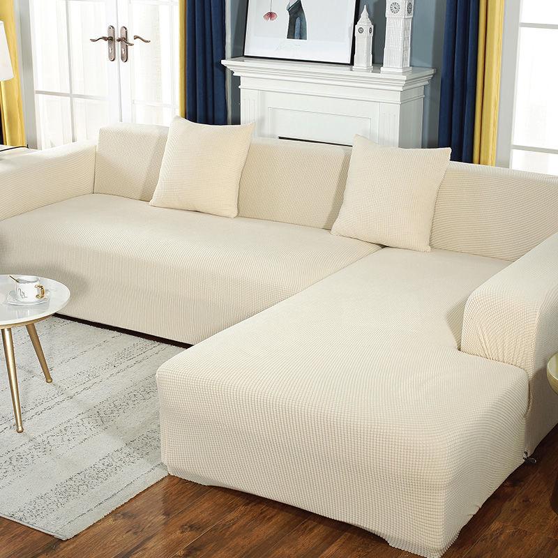 Universal Solid color Sofa Covers Elastic for Living room Sofa Protector Slipcovers 1/2/3/4 seater