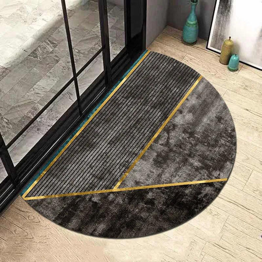 Nordic Semicircle Entrance Door Entrance Door Bathroom Absorbent Floor Mat Carpet Door Mat Household Foot Pad Non-slip Absorbent Pad