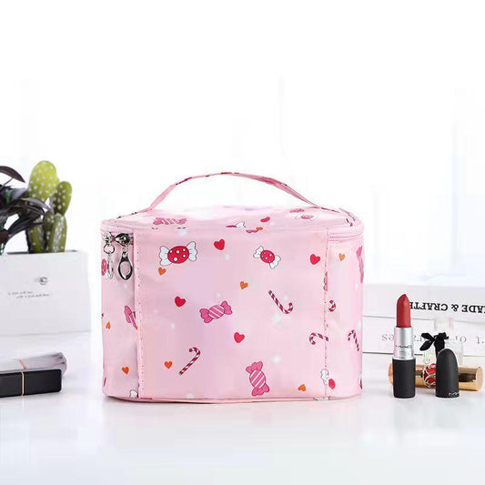 Portable Cosmetic Bag Large Capacity Portable Girl Heart Simple Cosmetic Storage Bag Travel Waterproof Wash Bag