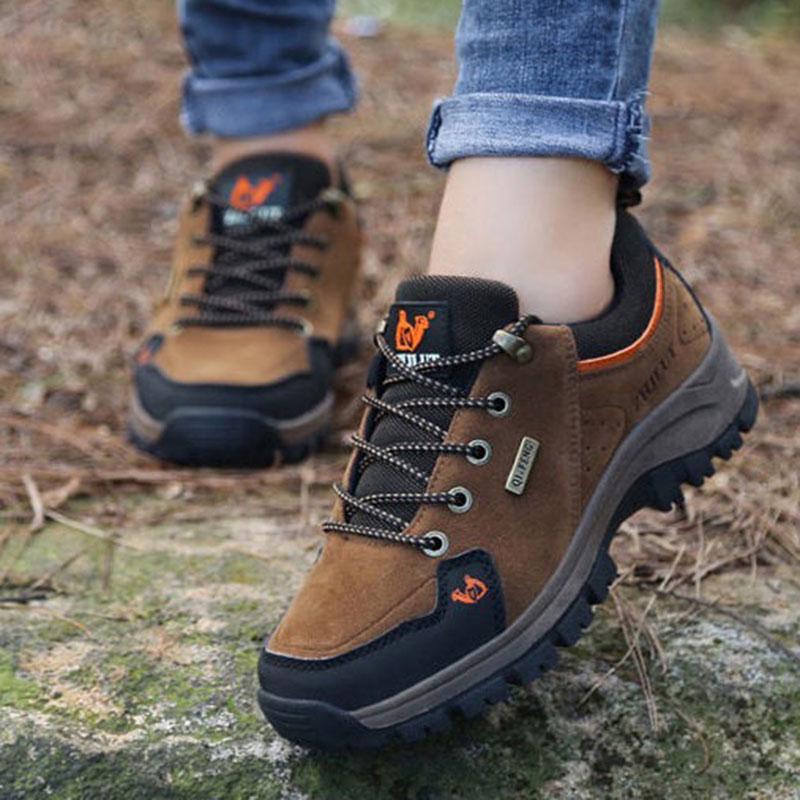 Men Winter Snow Boots Waterproof Leather Sneakers Super Warm Men's Boots Outdoor Male Hiking Boots Work Shoes