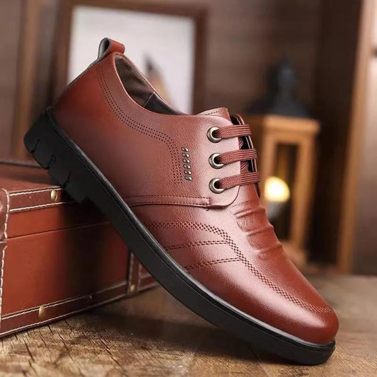 Men's Casual Leather Shoes Business Formal Wedding Shoes Soft Bottom Soft Surface Men's Shoes Driving Shoes Non-slip Breathable