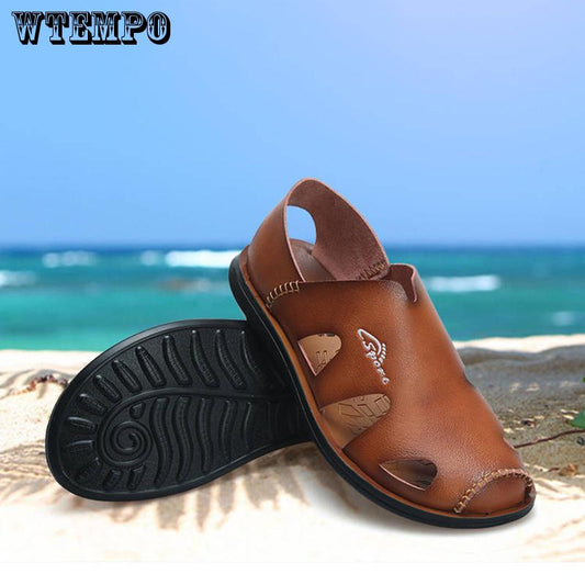 Summer sandals men's sandals and slippers men's soft bottom non-slip casual beach shoes