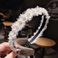 Lace Pearl Flower Headband Children Headband Korea Super Fairy Hairpin Hair Accessories Princess Headwear Headband Accessories for Women