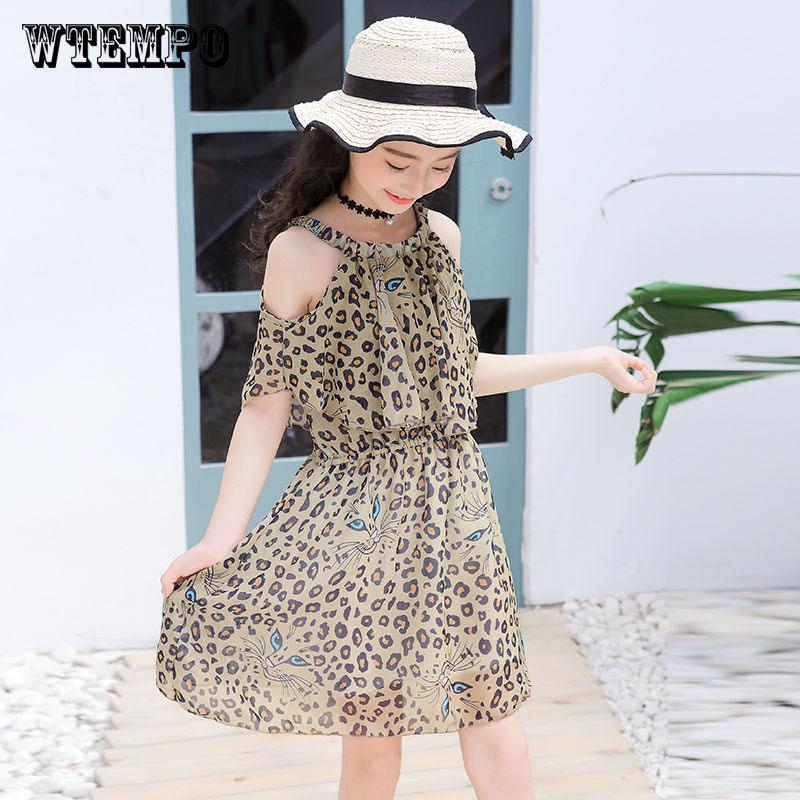 Children's Wear Girls Dress 2019 Summer Chiffon Beach Skirt Bohemian Holiday Skirt