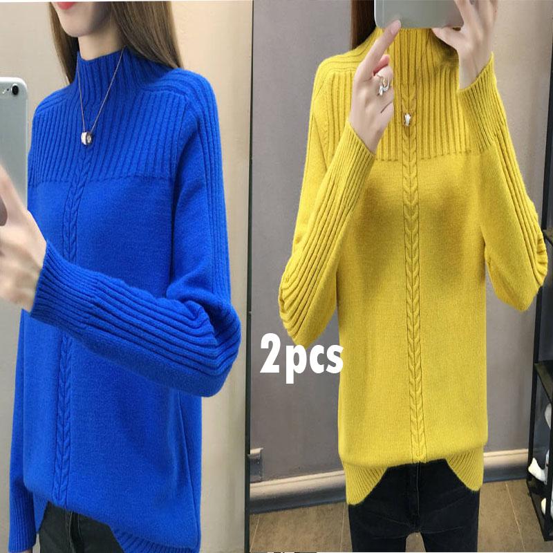 Fashion Women Sweaters and Pullovers Long SleeveTurtleneck Solid Slim Sexy Elastic Women Tops