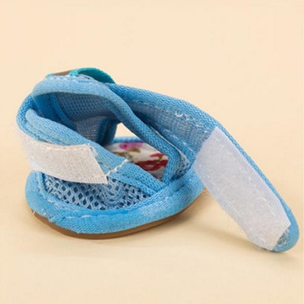 Breathable Mesh Hollow Sandals Summer Pet Dog Puppy Water Repellent Anti-Slip Shoes