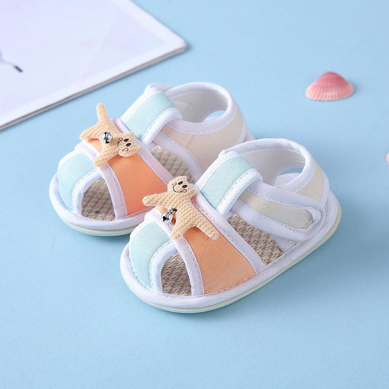 0-1 Year Old Men and Women Baby Toddler Shoes Baby Shoes Soft Bottom Non-slip Velcro Cloth Sandals Summer New Style