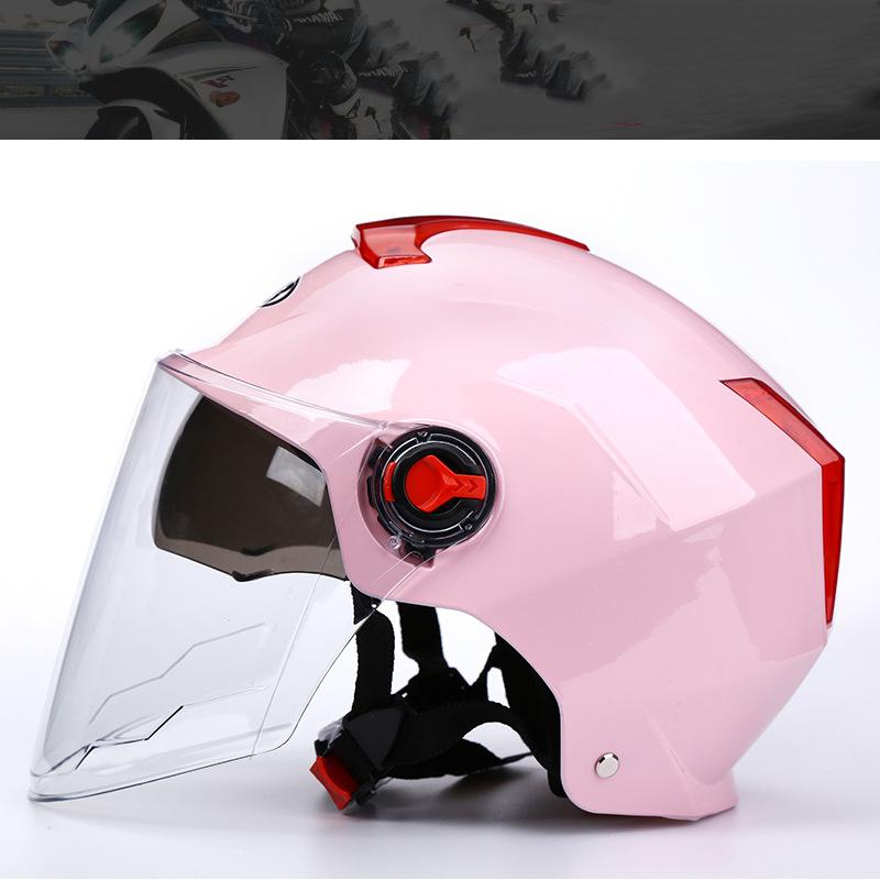 Summer Helmet Electric Vehicle Adult Double Mirror Helmet Motorcycle Helmet Helmet Helmet