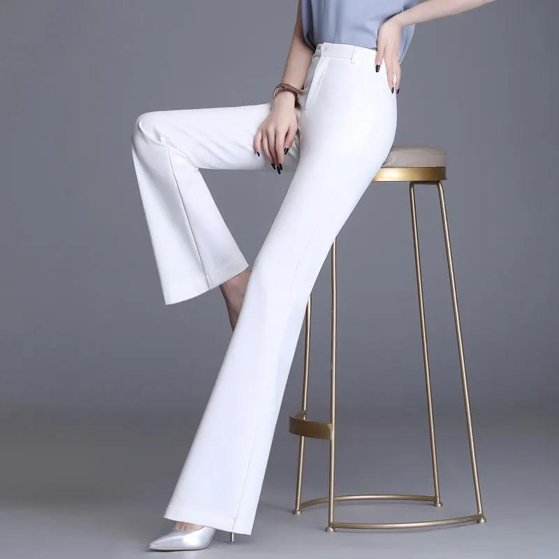 WTEMPO Summer Women Flare Long Pants Casual Ladies Bell Bottoms Large Size S-XXXL  Trousers