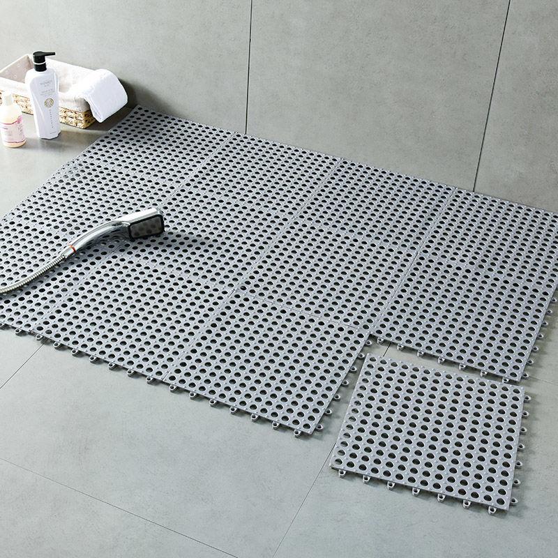 Bathroom Non-slip Mat Toilet Floor Mat Water-proof Shower Household Hollow Stitching Covered Bathroom Toilet Foot Mat