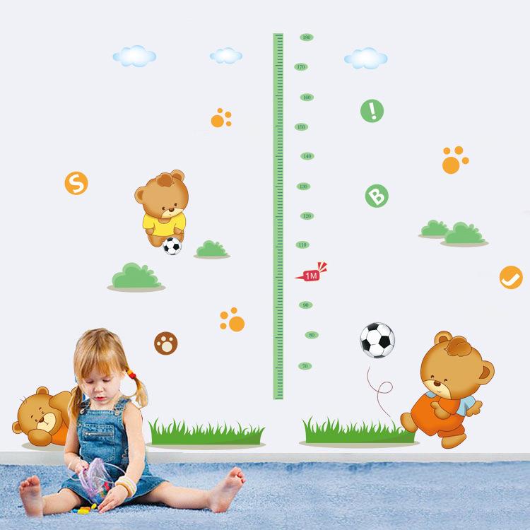 Children's room kindergarten decorative wall stickers growth partners PVC