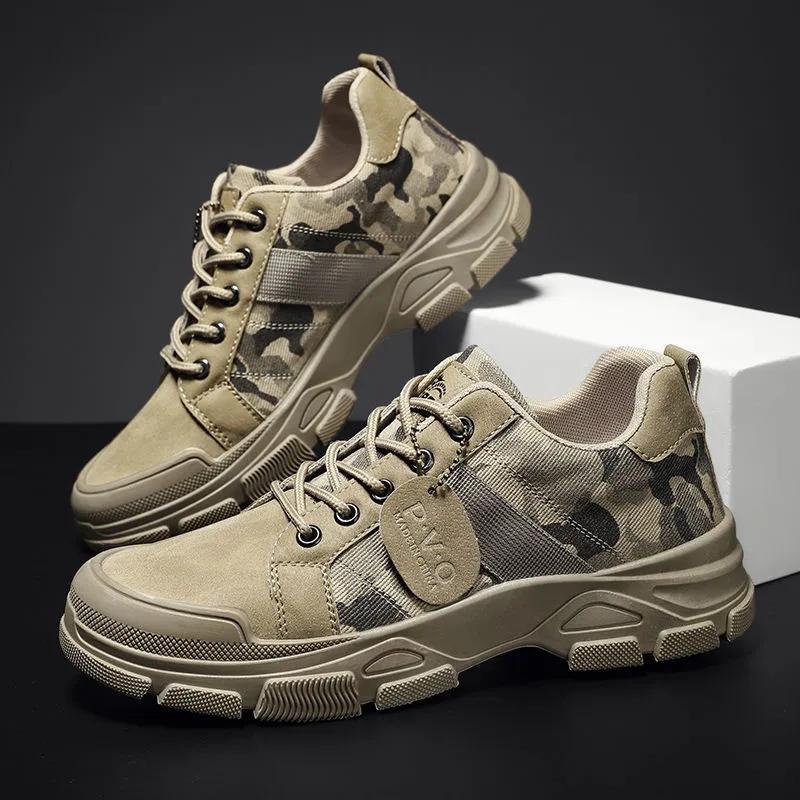 Spring Camouflage Sneakers Men's Trend All-match Casual Canvas Sport Shoes Breathable Non-slip Wear-resistant Sneakers