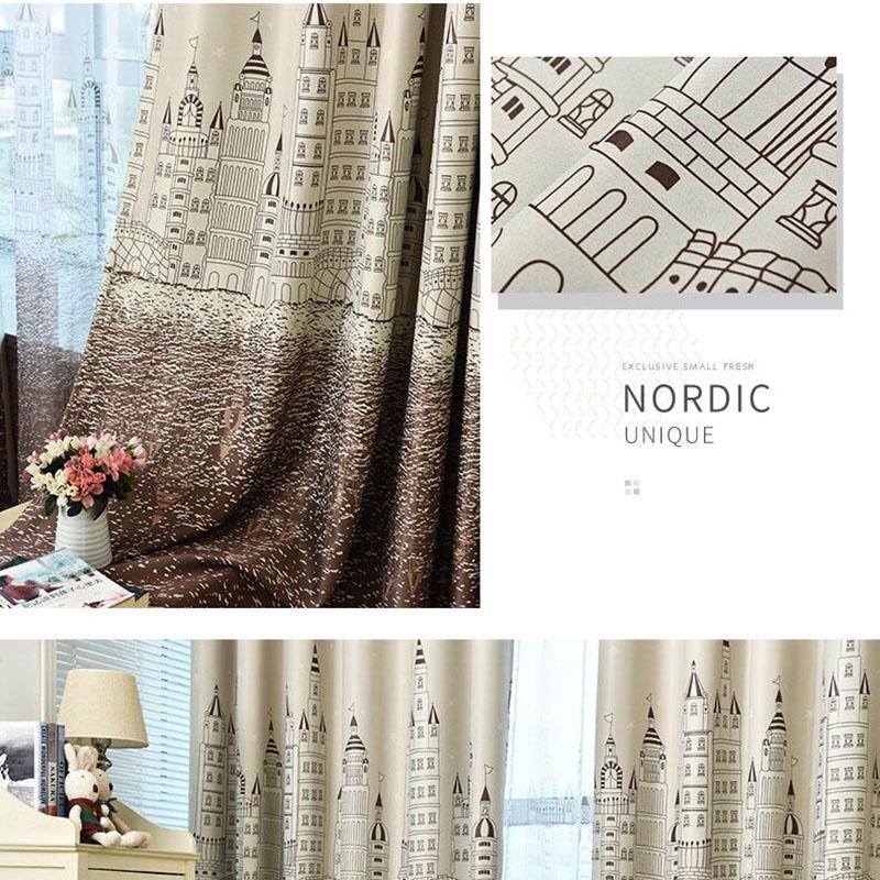 1/2pcs Hollow Out Stars Blackout Curtain for Living Room Window Curtains Bedroom Voile Hotel Home Decoration