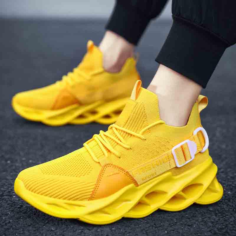 Plus Size 36-47 Fashion Summer Men Mesh Sneakers Low-top Wear-resistant Running Basketball Shoes Non-slip Shockproof Blade Shoes