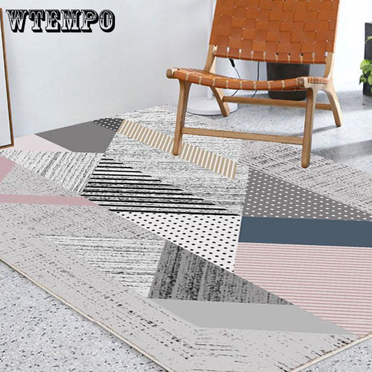 Carpets For Living Room Bedroom Rugs Bedside Coffee  Area Rug Home Geometric Nordic Carpet