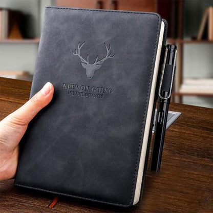 A5 Notebook Thickened Notepad Soft Leather Simple Diary Business Work Meeting Record Book